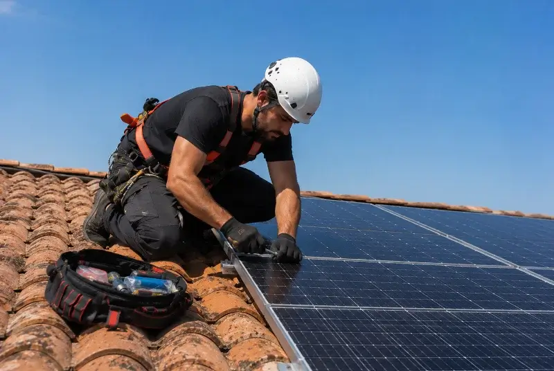 Maintenance et monitoring de panneaux solaires à Romagnieu