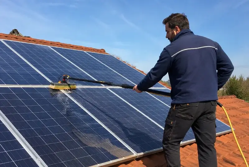 Nettoyage et entretien de panneaux solaires à Romagnieu